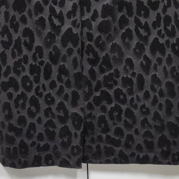Ann Taylor Black Leopard Print Pencil Skirt Size OP - Picture 5 of 7